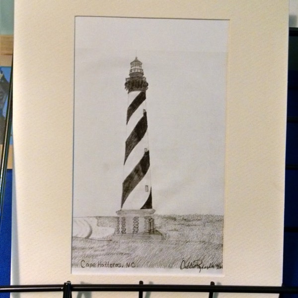 Cape Hatteras, NC print 5x7 matted to 8x10