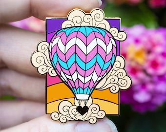 Pin de esmalte - Globo aerostático Trans Pride