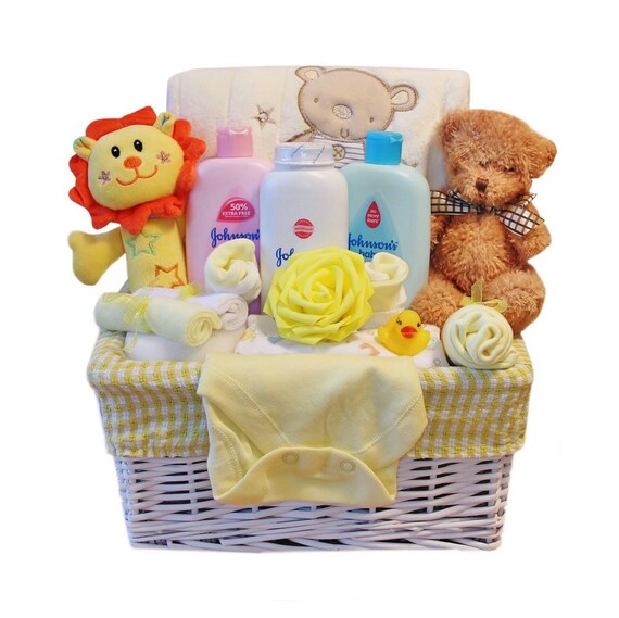 Luxury Baby Gift Basket for a Girl or Boy Etsy UK