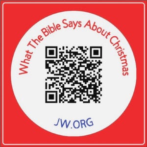 60 x « Que dit la Bible à propos de Noël ? », QR code - JW Stickers