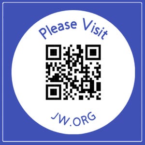 60 x "Por favor, visite JW.Org", código QR - adesivos JW