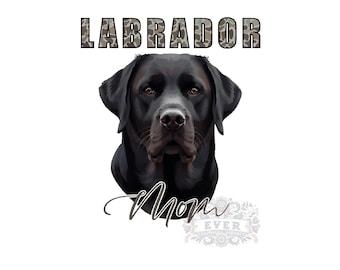 Labrador Mom Sublimation PNG | Dog Mom Shirt Design | Labrador Retriever Digital Download | Pet Lover Gift File