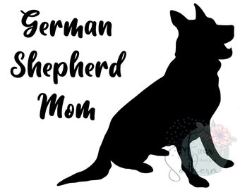 German Shepherd Mom, Sublimation Design, Digital File, Iron On, PNG Image, Instant Download