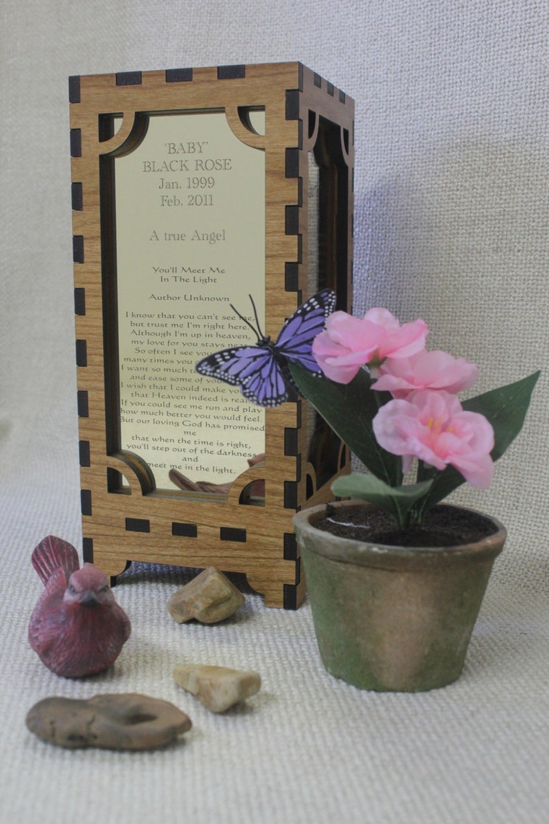 Pet Memorial Accent Lamp Custom Etsy