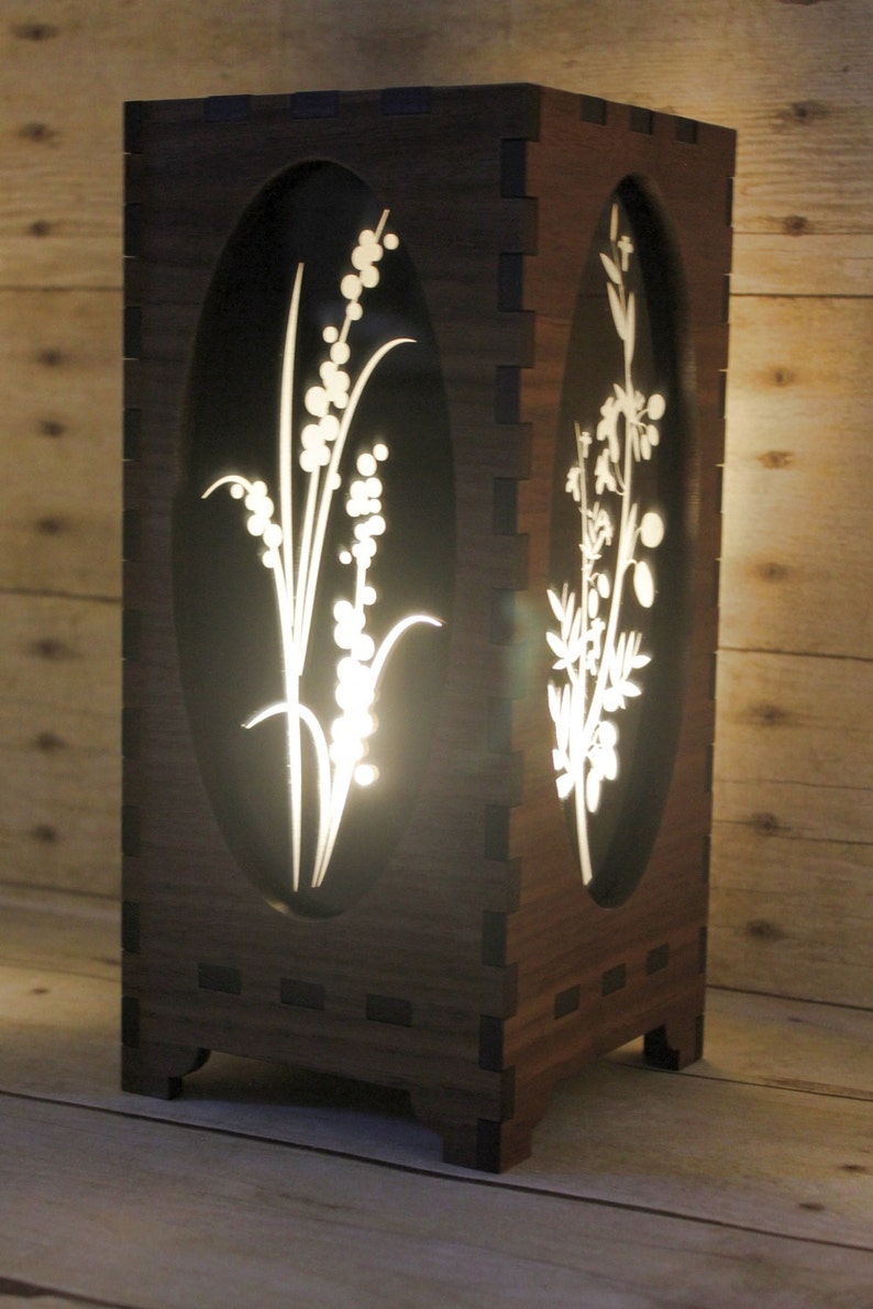 Laser Cut Accent Lamp Night Light Etsy