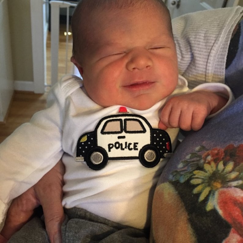 police Newborn Beanie NEW Newborn Hospital Hats Police coming home hat