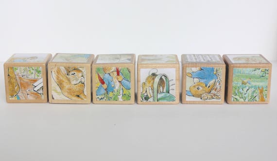 peter rabbit wooden blocks
