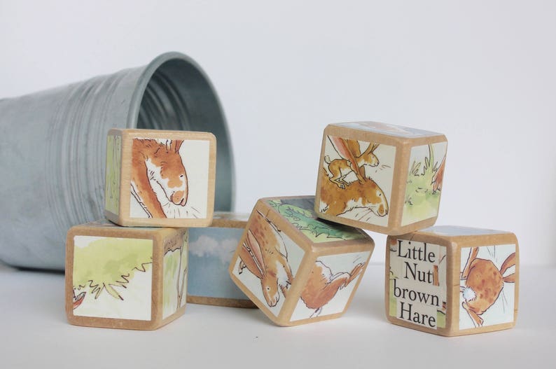 6 Guess How Much I Love You Blocks Etsy