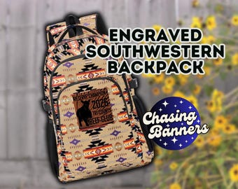 Engraved Backpack Award Livestock Show Goat Sheep Stock Cattle Lamb Champion Hog Pig Gift Buyer Class Winner Horse 4H Shooting Sports