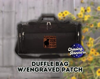 Custom Duffle Bag Award Livestock Show Goat Sheep Stock Cattle Lamb Champion Hog Pig Gift Class Winner Horse 4H Heifer Steer