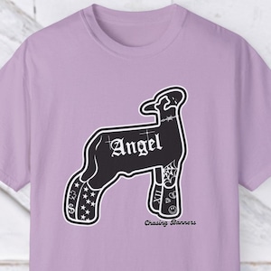 Schaf-Lamm-Engel-Lager zeigen T-Shirt Viehbestand zeigen, ob Ewe FFA 4-H T-Stück