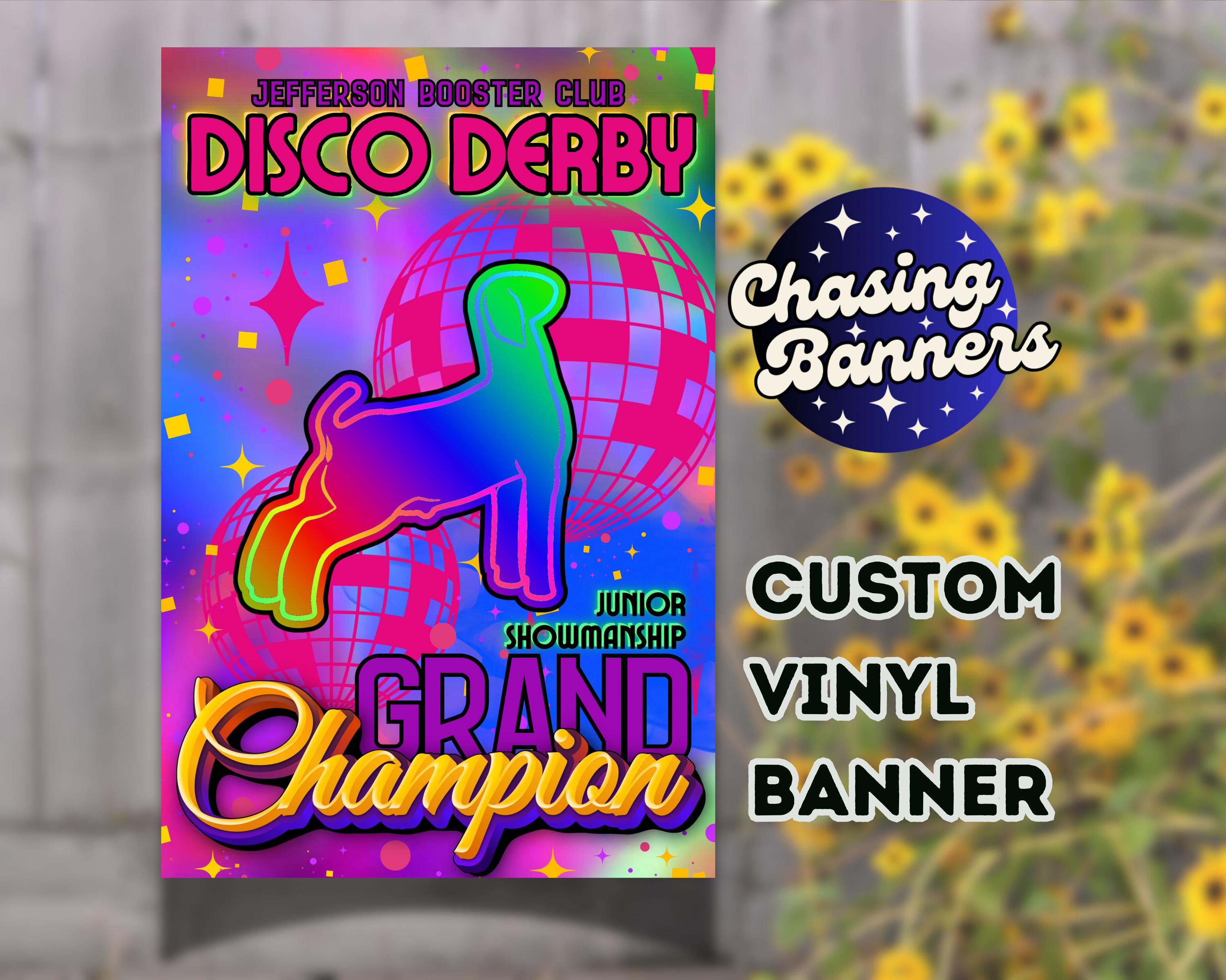 Custom Vinyl Design Stock Show Banner | Steer, Heifer, Goat, Lamb, Pig ...