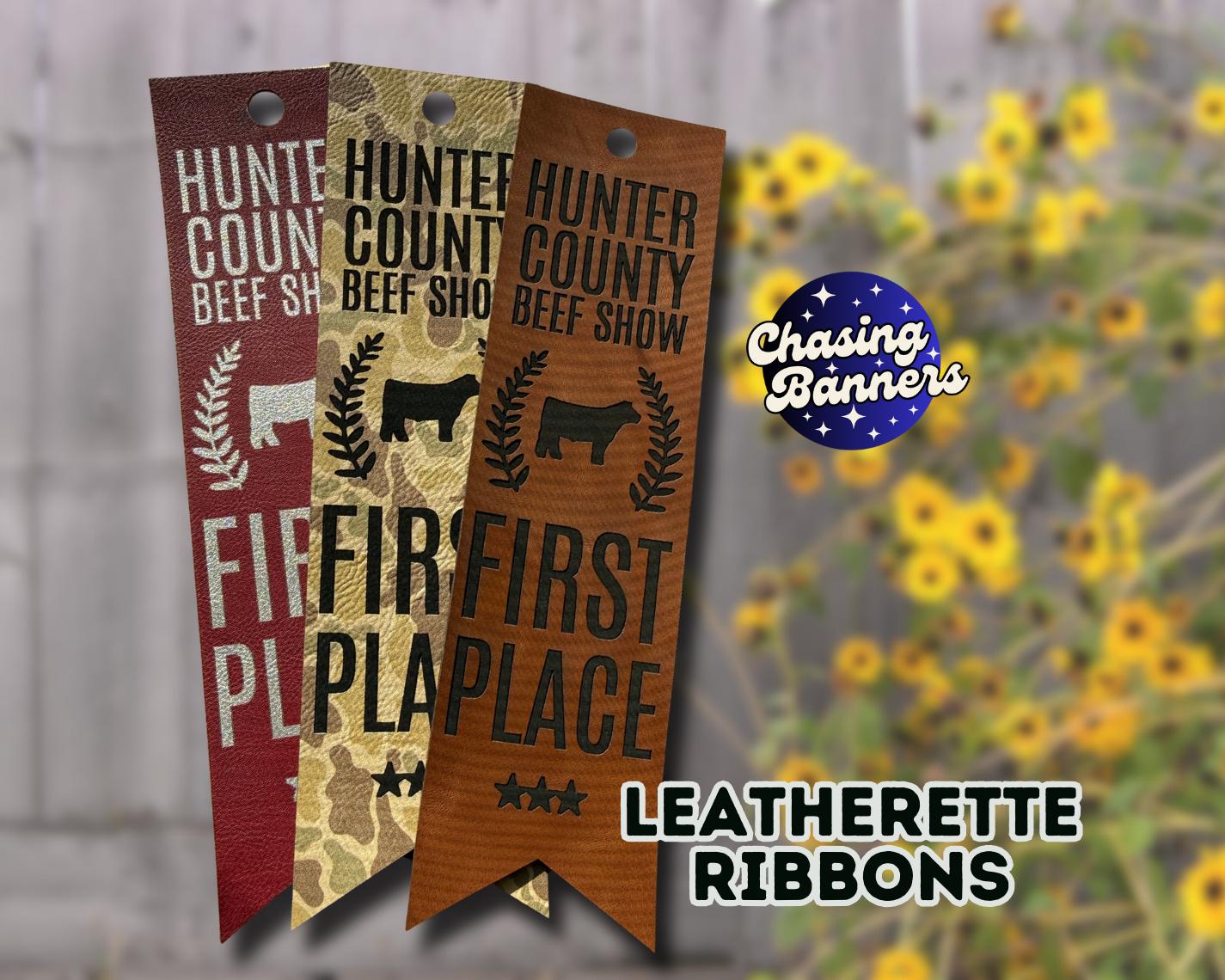 Leatherette Award Ribbon Award Livestock Show Goat Sheep Stock Show ...