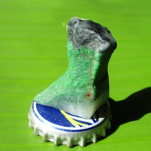 Maw Sit Sit A Jade; 51.25 Carats; Rustic Carved Nugget Specimen; Natural Finish.