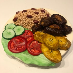 Oxtail dinner plate cake topper
