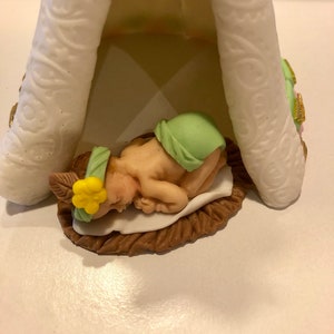 Teepee with baby Cake Topper