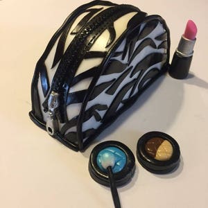 Makeup bag cake topper set- Zebra Print