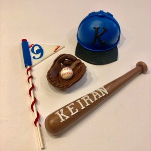 Baseball Cake Topper Set