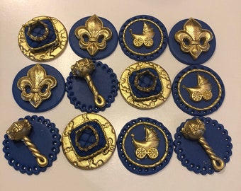 Royal baby shower cupcake toppers