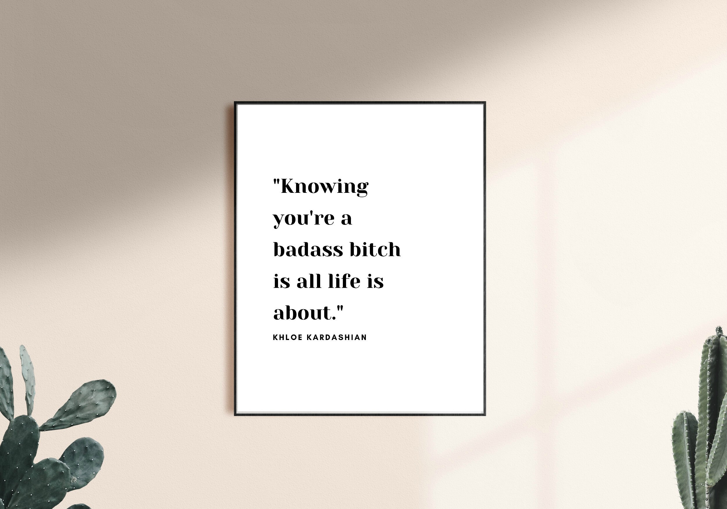 Khloe Kardashian Quote Celebrity Inspiration Printable - Etsy