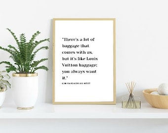 Kim Kardashian West Zitat | Promi-Inspiration | Druckbare Wandkunst | Sofortiger Download