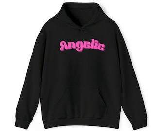 Angelic Dimensions Unisex Hoodie, Hoodie Men Streetwear, Gift For Men, Angel Hoodie,Graphic Hoodies, Gift for women, Black Hooded Sweatshirt