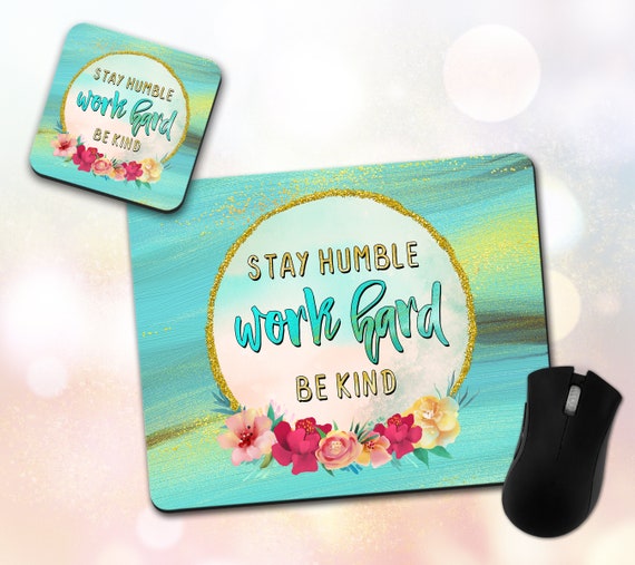 Decor ~ Vivid Coaster Custom ~ Inspirational Quote Mermaid Gift Watercolor