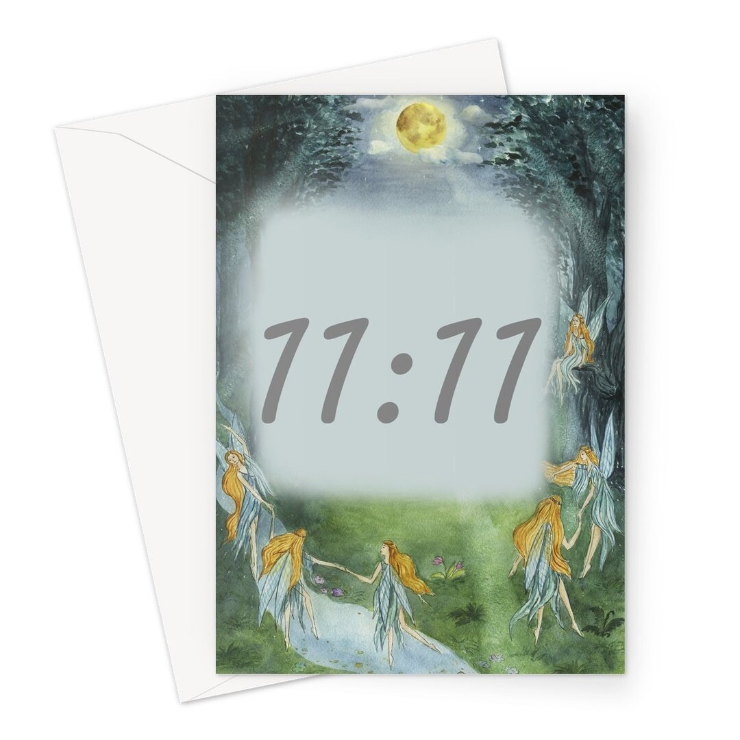 1111 Angel Numbers Greeting Card - Etsy