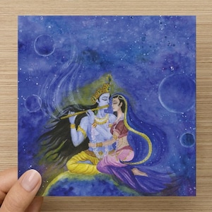 Biglietto di auguri per gli amanti di Krishna