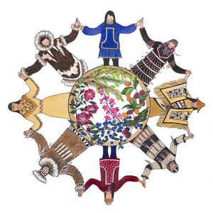 Alaska Native art, Indigenous art, Aleut, Alutiiq, Athabascan, Yupik, Tlingit, Haida, Inupiaq, Indigenous graphic art, Alaska, Subsistence image 2