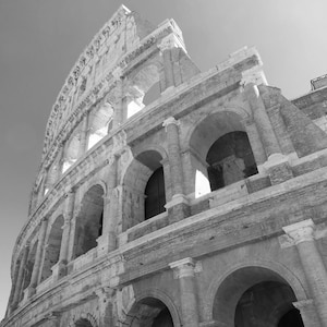 Colosseum wall art, Roman Colosseum prints, Italy wall art, Black and white Europe art, Roman Colosseum art print, European travel wall art