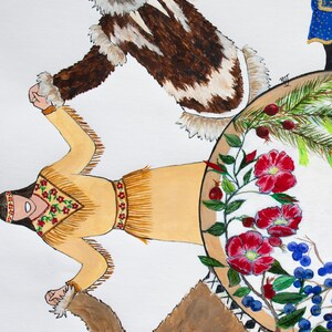Alaska Native art, Indigenous art, Aleut, Alutiiq, Athabascan, Yupik, Tlingit, Haida, Inupiaq, Indigenous graphic art, Alaska, Subsistence image 4