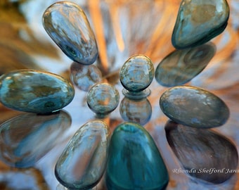 abstract photography, minimalist photography, glass fishing floats, modern art photography, reflection art, surrealistic art, surrealism