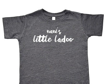 Little Ladoo Nani/Nana/Dadi/Dada/Masi/Mama/Fui/Kaka/Chachi Toddler Youth Short-Sleeve Tee, Baseball Tee & Baby Bodysuit | South Asian