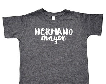 Hermano/Hermana Mayor Toddler Youth Short-Sleeve Tee, Baseball Tee & Baby Bodysuit | Spanish Español Big Older Bro Sister Sibling T-Shirt