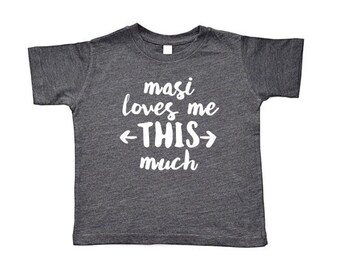 Masi/Mama/Fui/Kaka/Nani/Nana/Dadi/Dada/Bua/Paati Loves Me Toddler Youth Short-Sleeve, Baseball Tee & Infant Bodysuit | Indian Aunt/Grandma