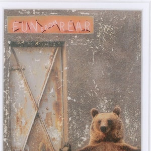 FUN FROM REAR- Original mixed media art on paper.