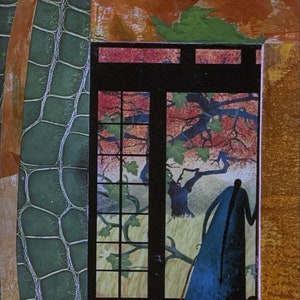 WHERE ARE YOU?- Original mixed media art on paper.