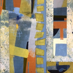 HASHTAG UNTITLED- Original mixed media art on paper.
