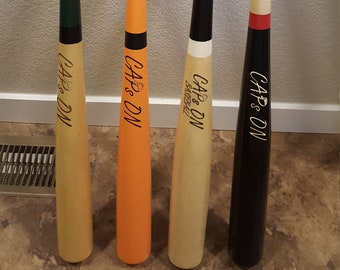 CAPs ON BASEBALL Custom Wood Bat