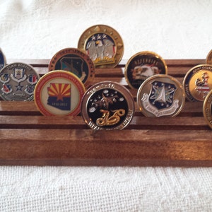 Military Challenge Coin Rack