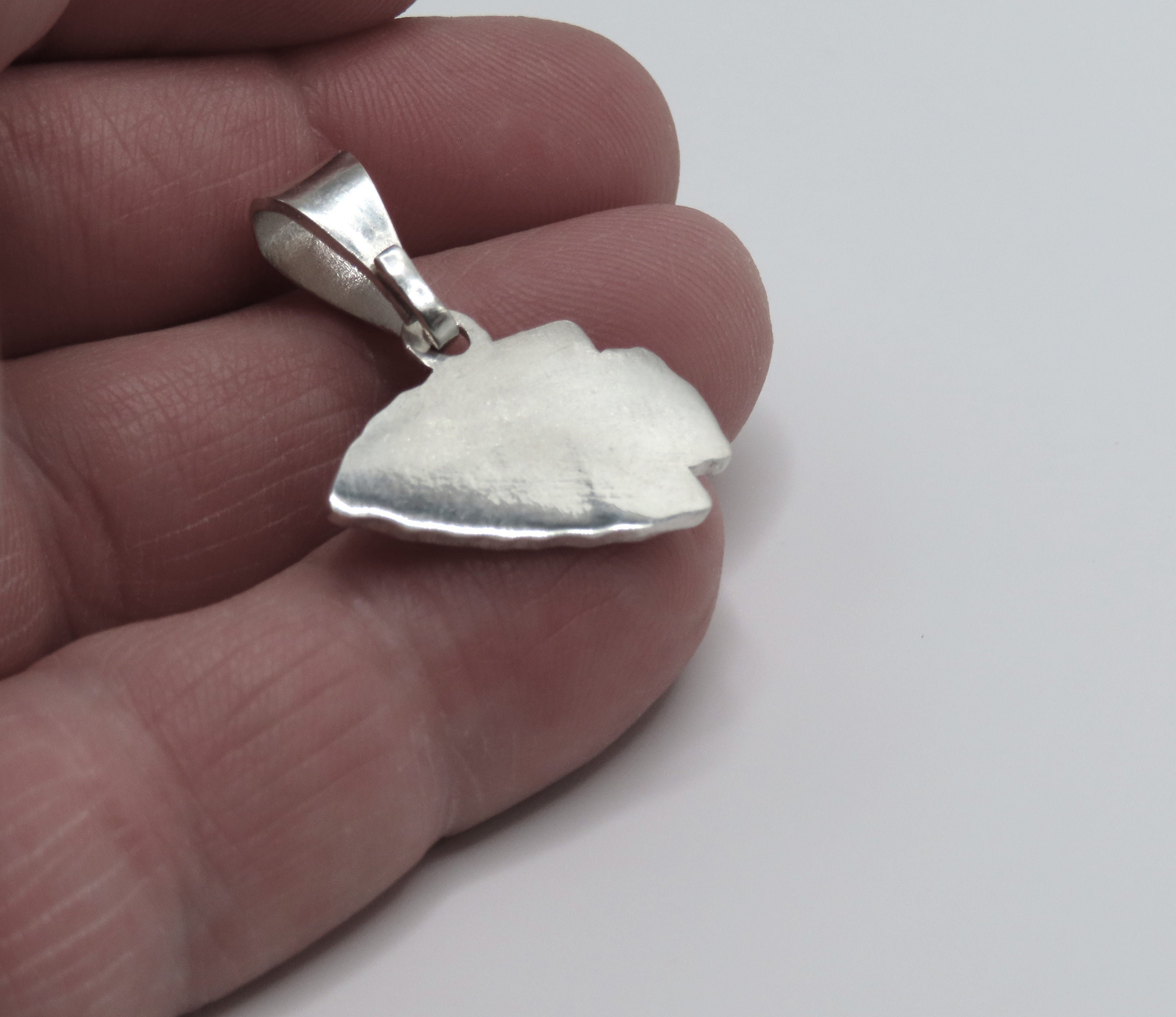 Silver Kansas City Chiefs Pendant Etsy