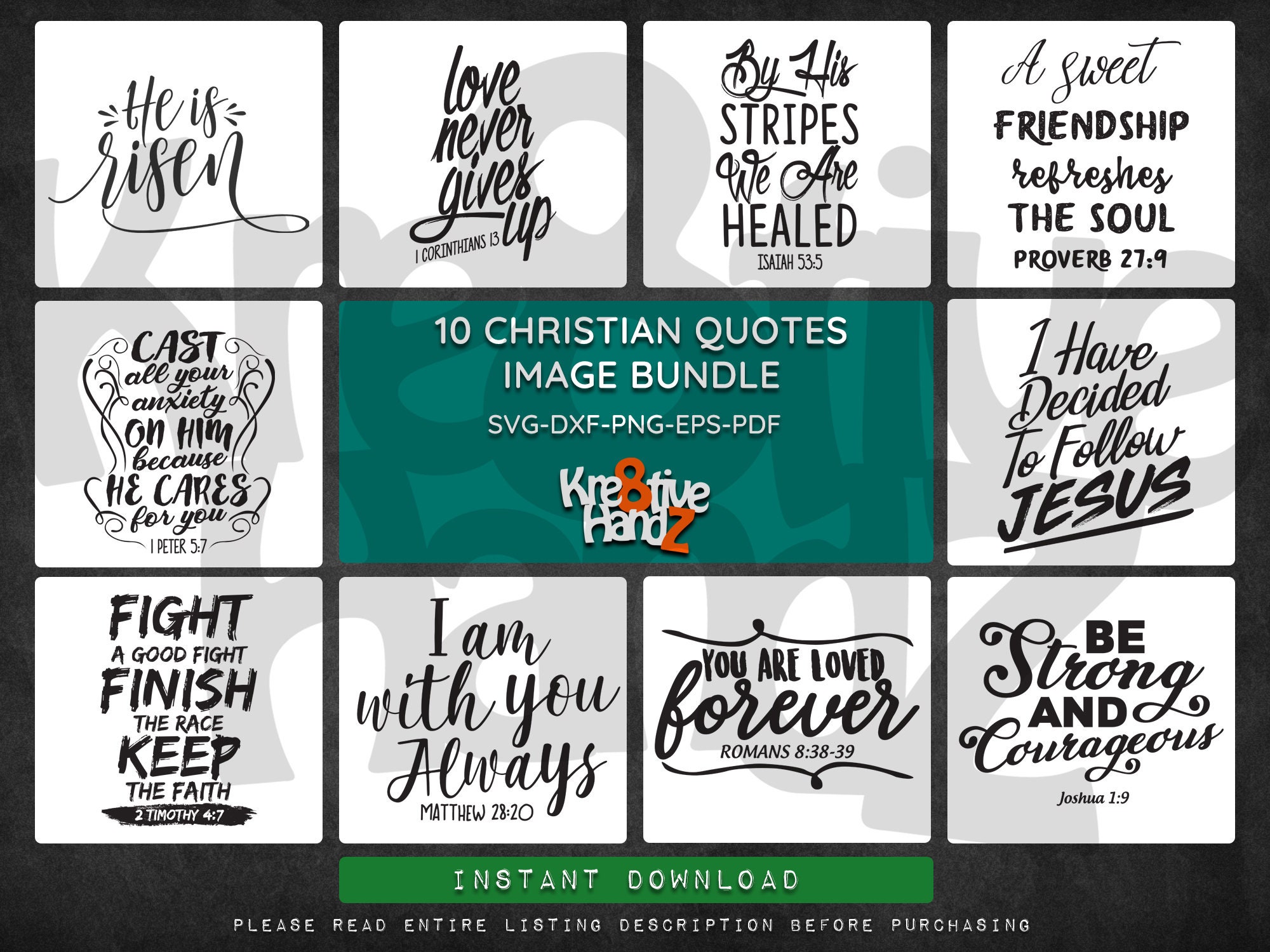 Download Christian Quotes Image Bundle, Christian Faith Biblical ...