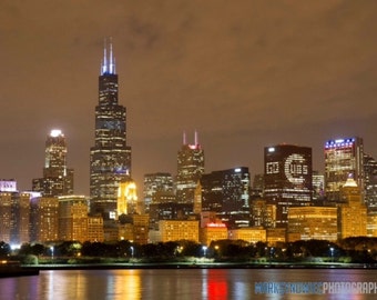 Chicago Cubs Skyline Canvas Wrap