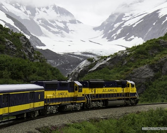 Alaska Railroad Glacier Train Canvas Wrap Imprimer