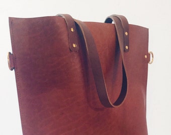 Leather tote