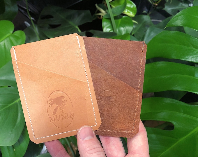 Minimalist reclaimed leather wallet