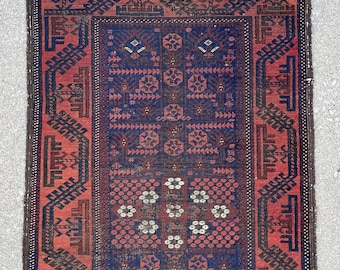 Antique Baluch Tribal Rug - 2'9 x 5'3 - 83 x 162 cm - late 19th century - FREE DOMESTIC SHIPPING