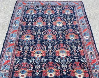 Tribal Vintage Rug - 3'0 x 5'0 - 91 x 151 cm - Fine Antique Rug with tight weave in excellent condition - FREE DOMESTIC SHIPPING