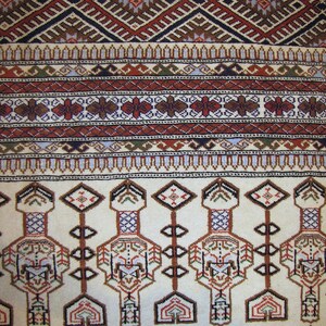 Vintage Rug 6'10 x 7'10 Tribal Village rug 7' x 8' ft FREE DOMESTIC SHIPPING image 4